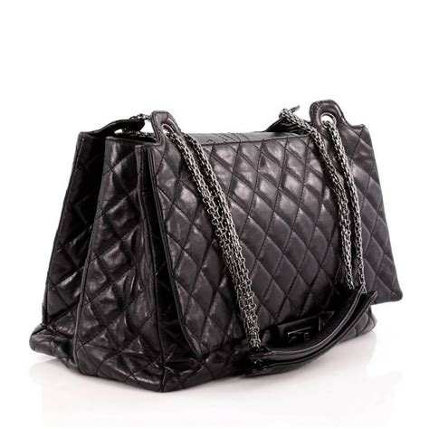 Chanel Accordion Reissue Flap Bag Quilted Calfskin .